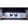Led Lichterbalken " Hahn/Henne/Edelweiss