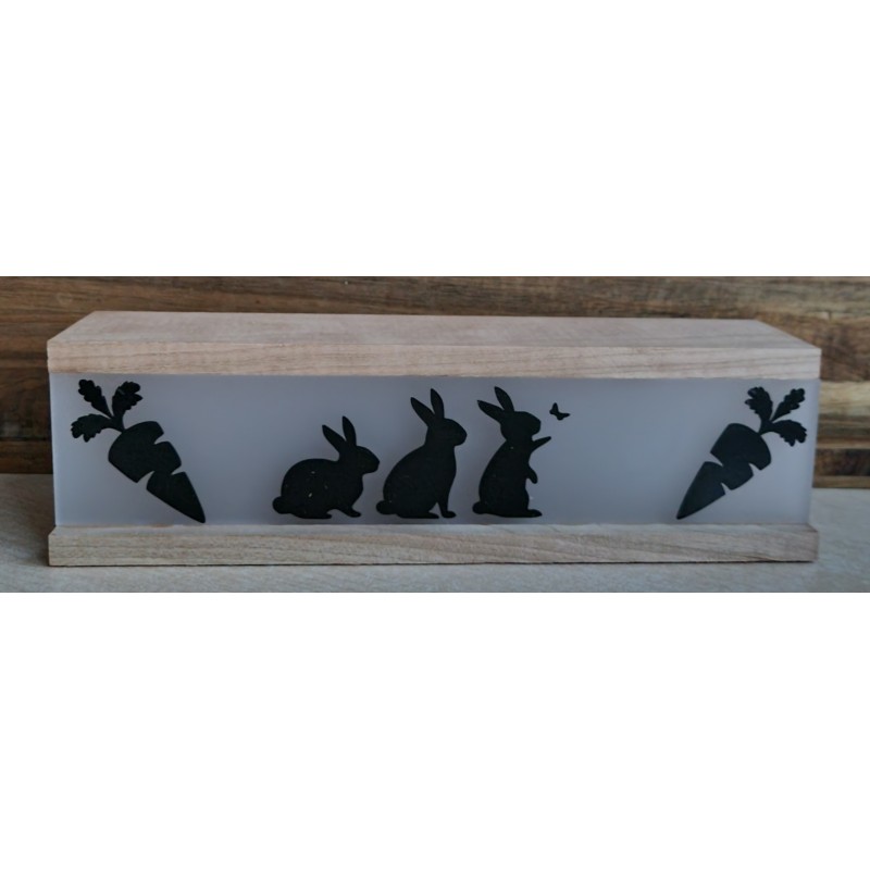 Led Lichterbalken " Kaninchen/Karotte "