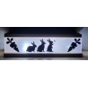 Led Lichterbalken " Kaninchen/Karotte "