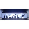 Led Lichterbalken " Kaninchen/Karotte " geflammt