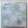 Servietten Schneeflocken mint