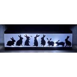 Led Lichterbalken " Kaninchen" geflammt