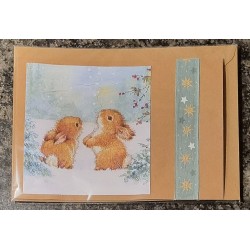 Karte " Hase im Schnee "