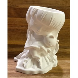 Beton Mädchen mit Katze