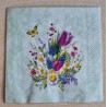 Serviette Blumenstrauß/Schmetterling