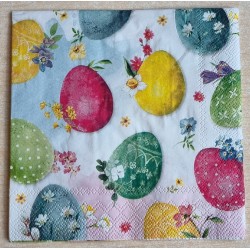 Serviette Bunte Eier