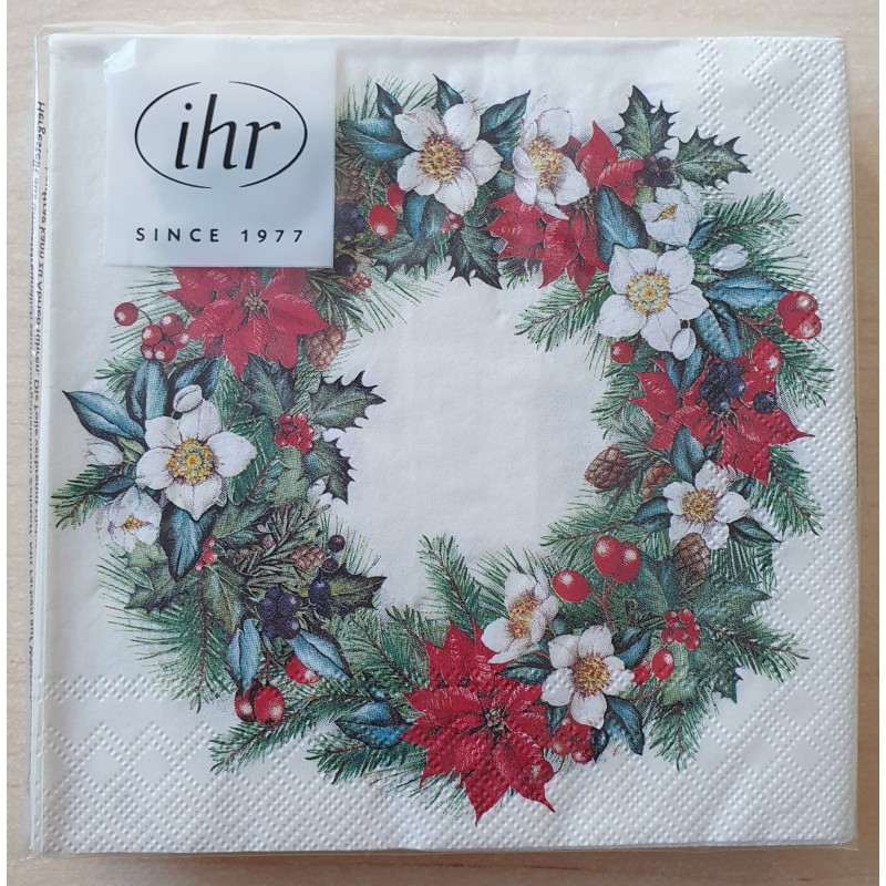Servietten Weihnachtskranz