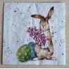 Serviette Kaninchen/zwei Eier