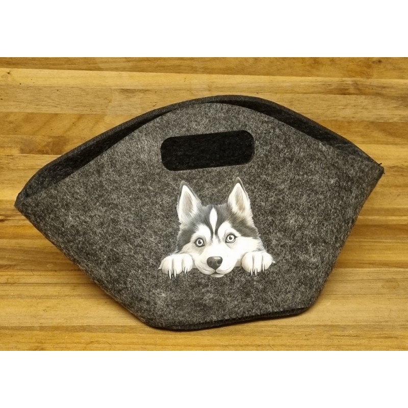 Filz Körbchen Husky