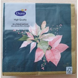 Servietten Weihnachtsstern rosa