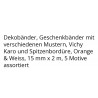 Dekobänder assortiert orange