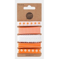 Dekobänder assortiert orange