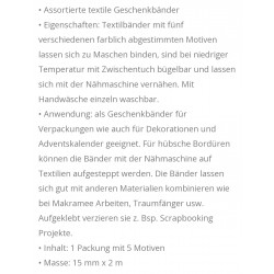 Dekobänder assortiert orange
