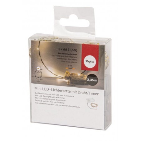 Mini Led Lichterkette mit Draht und Timer