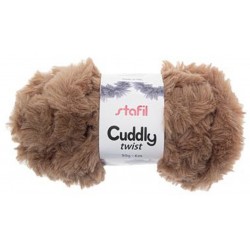Garn Cuddly Twist hellbraun