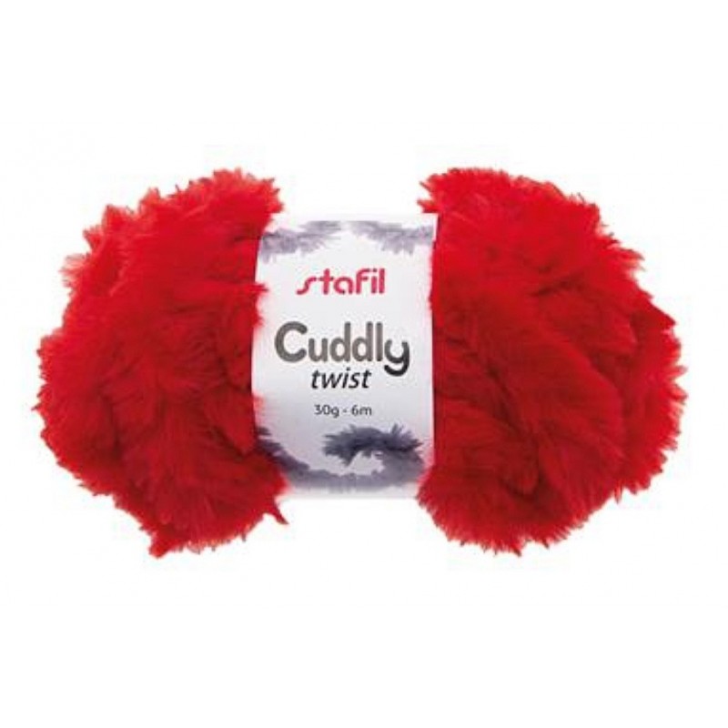 Garn Cuddly Twist rot