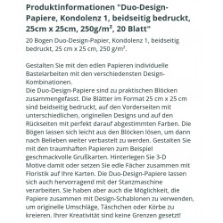 Duo Design Papier " Kondolen 1 "