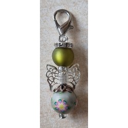 Perlen Engel olive