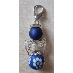 Perlen Engel blau