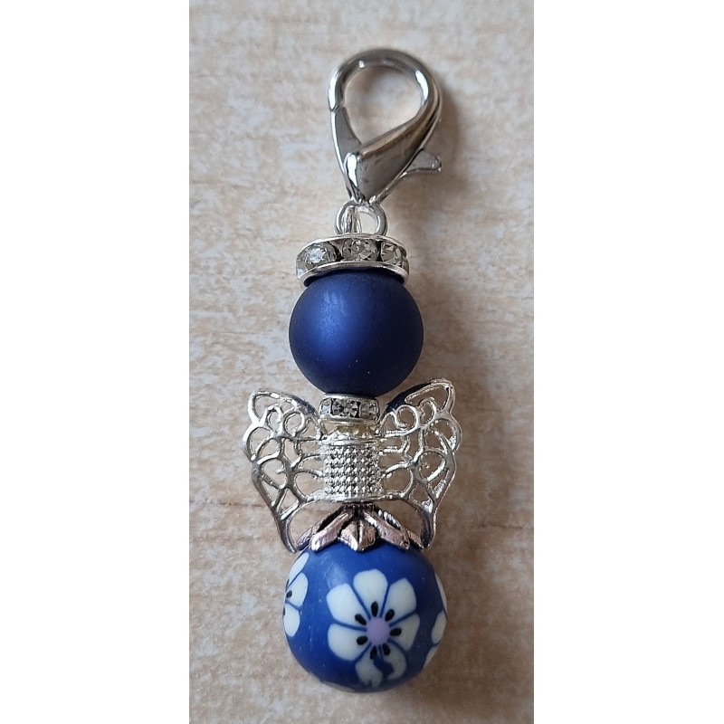 Perlen Engel blau