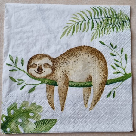 Serviette  " Faultier "