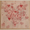 Serviette Wichtel/Happy Valentine's