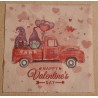 Serviette Wichtel/Happy Valentine's