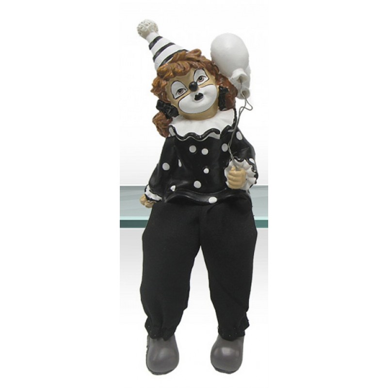 Kantenhocker Clown mit Luftballons schwarz