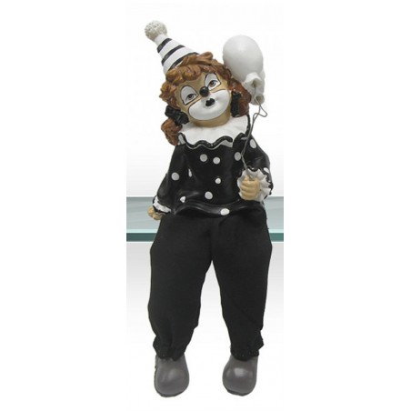 Kantenhocker Clown mit Luftballons schwarz