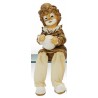 Kantenhocker Clown mit Ball beige