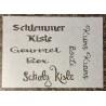 Schablone " Schlemmer Kiste "