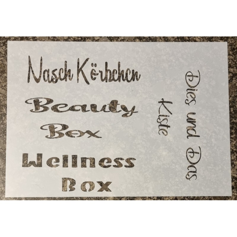 Schablone " Nasch Körbchen "