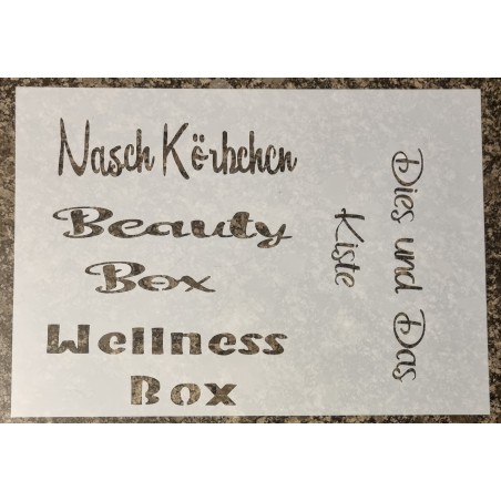 Schablone " Nasch Körbchen "