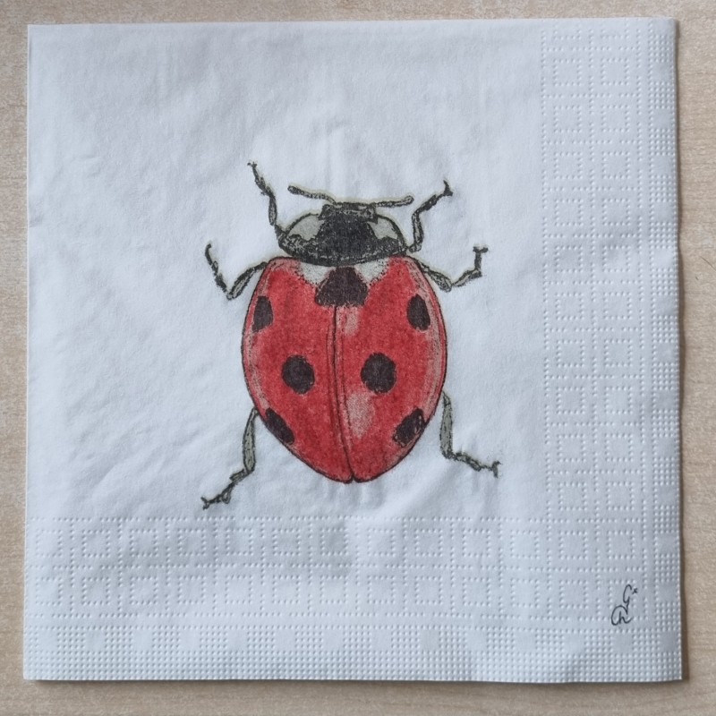Serviette Marienkäfer