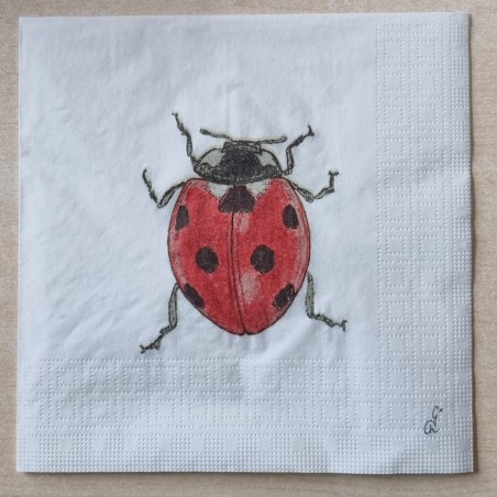 Serviette Marienkäfer