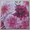 Serviette Blumen gross pinktöne
