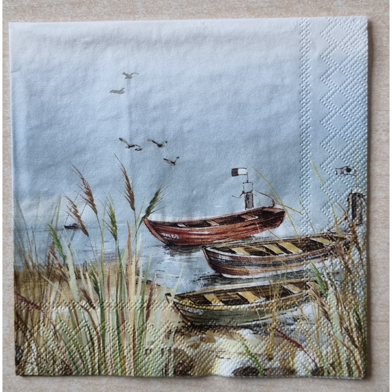 Serviette See/Boote