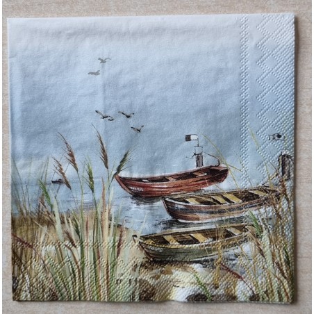 Serviette See/Boote