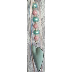 Hängedeko Blumenkugel blau/rosa
