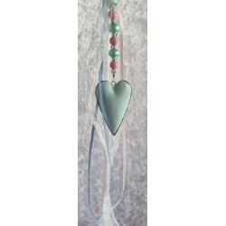 Hängedeko Blumenkugel blau/rosa