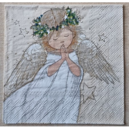 Serviette Engelmädchen betend