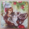 Servietten Katzen im Korb