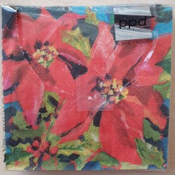 Servietten Weihnachtsstern rot