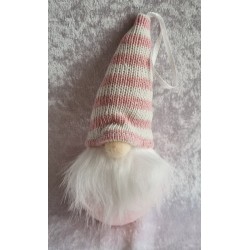 Wichtel rosa/weiss gestreift  zum Hängen