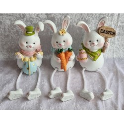 Polyresin Kaninchen mit Karotten