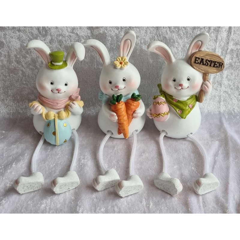 Polyresin Kaninchen mit Karotten