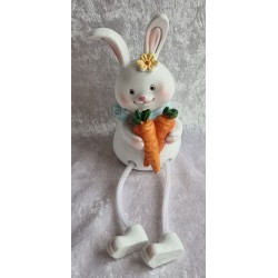 Polyresin Kaninchen mit Karotten