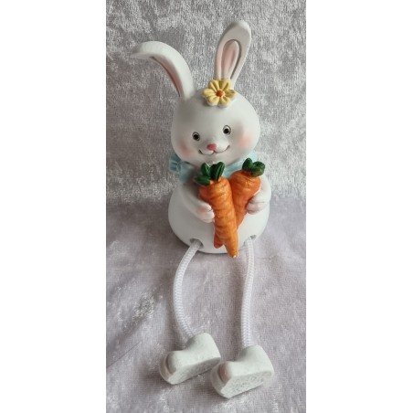 Polyresin Kaninchen mit Karotten