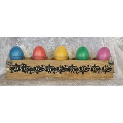 Teelicht/Eier Balken  Ranken schwarz