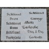 Schablone " Schlüssel Brett "